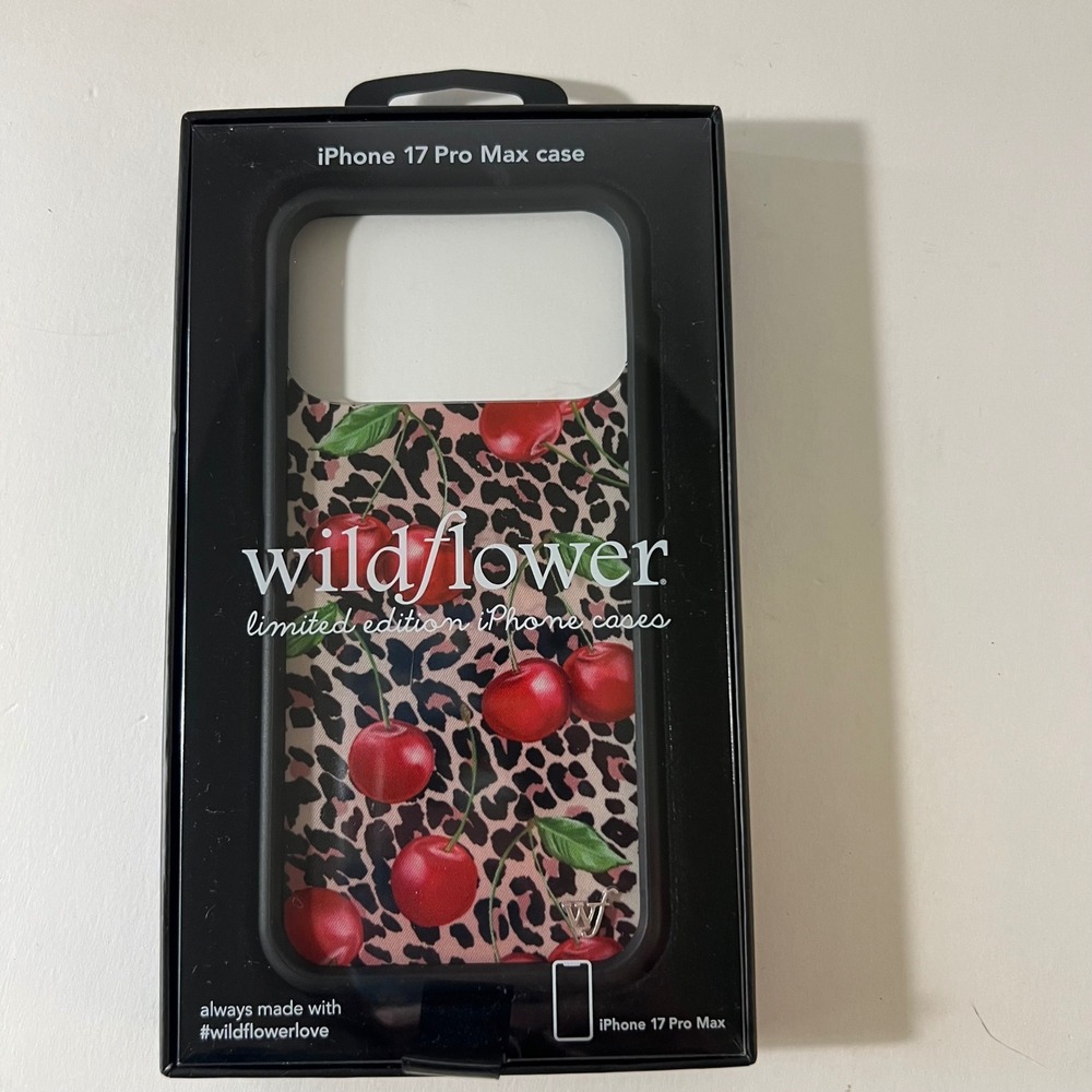 Wildflower Cherry Leopard Ming Lee iPhone 17 Pro Max Case New